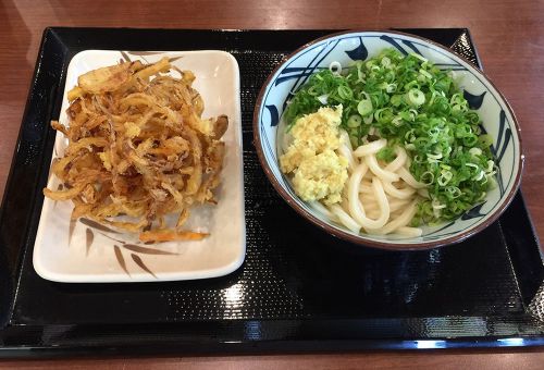 丸亀製麺のかき揚げうどんがうまい