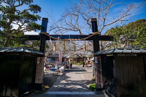 真野寺大黒天の門前そば屋台を出店