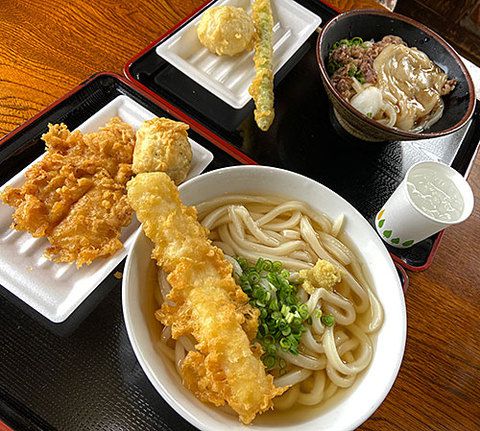 三徳うどんと孫 (`･ω･´)ｂ