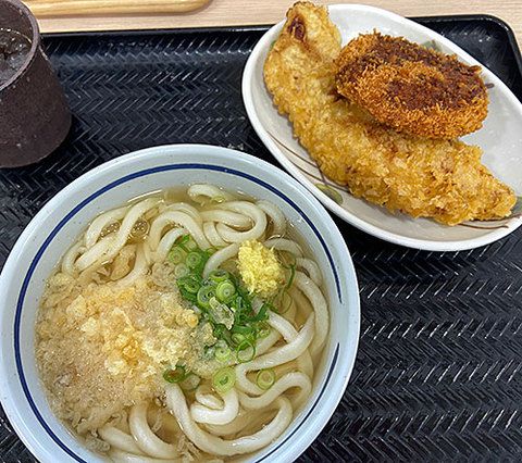 さぬきうどんの駅綾川と孫 (`･ω･´)ｂ