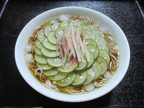 今日の昼そば(すだち蕎麦)